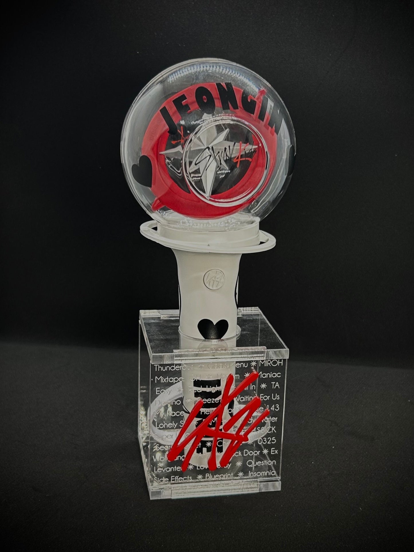 Stray Kids Lightstick Stand - Fits both lightstick versions!  - Custom Lightstick Holder -  Nachimbong Holder - Lightstick Display